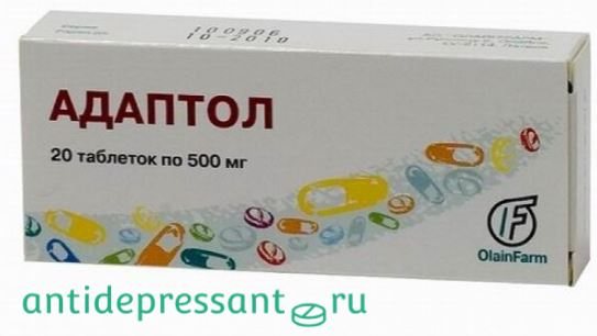Таблетки Адаптол инструкция - показания к применению - побочные эффекты - отзывы